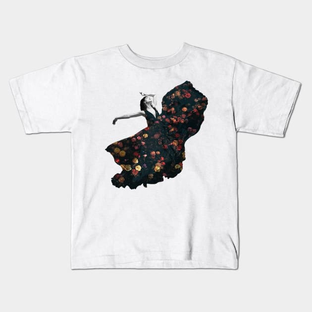 Dance in flowers Kids T-Shirt by K_314